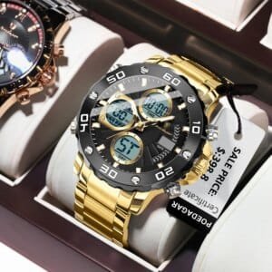 Men's Waterproof Luminous LED Date Day Alarm Chronograph Quartz Men's Watch