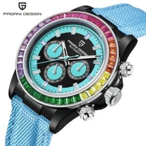 PAGANI DESIGN PD-1732 Automatic Mechanical Watch 40MM V2 Rainbow Circle Men's Multifunction Wristwatch Sapphire 100M Waterproof