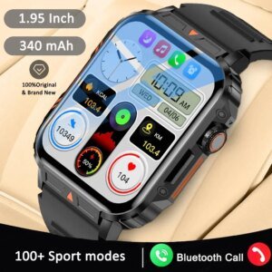 Military Men Smart Watch Health Monitor Bluetooth Call Smartwatch Fitness IP68 Waterproof Sports Watches for Women Xiaomi 2025